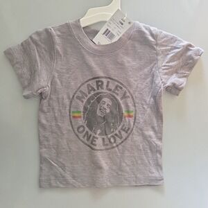 Toddler Boys' Bob Marley 'One Love'‎ Short Sleeve Graphic T-Shirt - Gray 18M